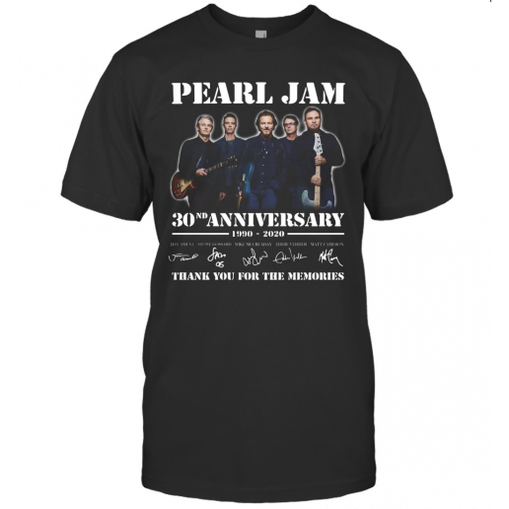 Pearl Jam 30Th Anniversary 1990 2020 Thank You t-shirt